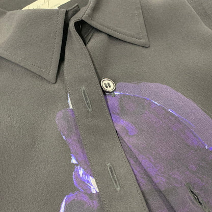 【中古品】【メンズ】 YOHJI YAMAMOTO POUR HOMME ヨウジヤマモト プールオム HN-B41-402 手繋ぎ LONG TAB SHIRT ロング タブ シャツ トップス 140-261008-kh-04-izu サイズ：2 カラー：ブラック 万代Net店