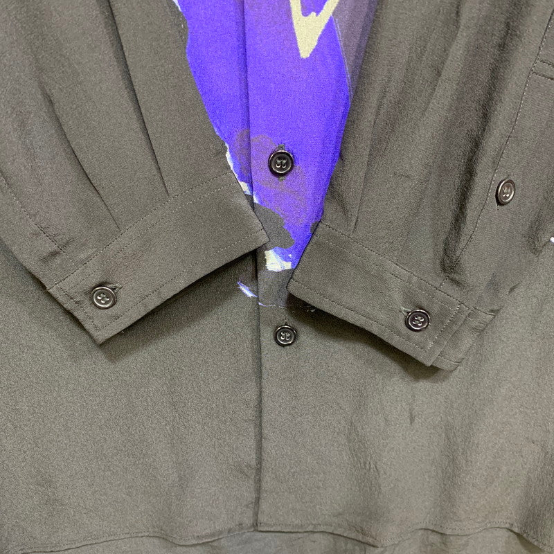 【中古品】【メンズ】 YOHJI YAMAMOTO POUR HOMME ヨウジヤマモト プールオム HN-B41-402 手繋ぎ LONG TAB SHIRT ロング タブ シャツ トップス 140-261008-kh-04-izu サイズ：2 カラー：ブラック 万代Net店