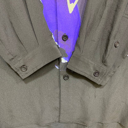 【中古品】【メンズ】 YOHJI YAMAMOTO POUR HOMME ヨウジヤマモト プールオム HN-B41-402 手繋ぎ LONG TAB SHIRT ロング タブ シャツ トップス 140-261008-kh-04-izu サイズ：2 カラー：ブラック 万代Net店