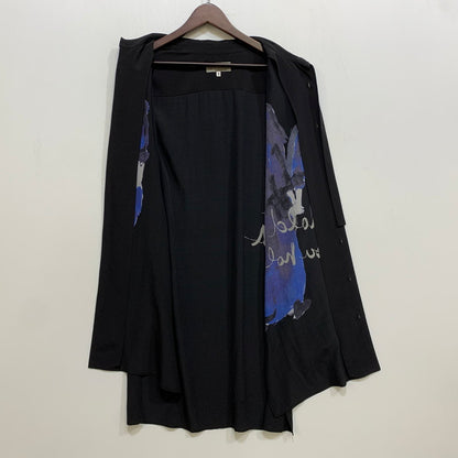 【中古品】【メンズ】 YOHJI YAMAMOTO POUR HOMME ヨウジヤマモト プールオム HN-B41-402 手繋ぎ LONG TAB SHIRT ロング タブ シャツ トップス 140-261008-kh-04-izu サイズ：2 カラー：ブラック 万代Net店