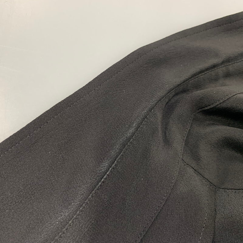 【中古品】【メンズ】 YOHJI YAMAMOTO POUR HOMME ヨウジヤマモト プールオム HN-B41-402 手繋ぎ LONG TAB SHIRT ロング タブ シャツ トップス 140-261008-kh-04-izu サイズ：2 カラー：ブラック 万代Net店