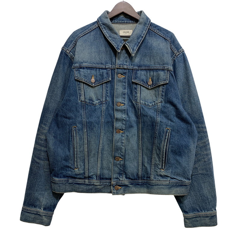 【中古品】【メンズ】 CELINE セリーヌ BOY DOLL DENIM JACKET ボーイ ドール デニム ジャケット アウター 141-261008-kh-06-izu サイズ：L カラー：インディゴ 万代Net店