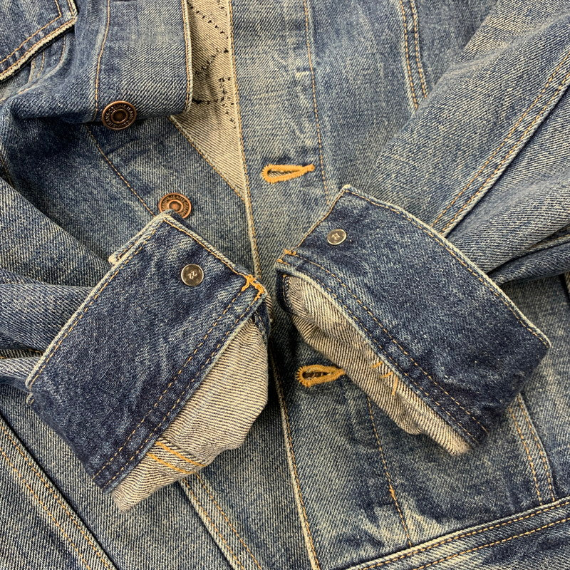 【中古品】【メンズ】 CELINE セリーヌ BOY DOLL DENIM JACKET ボーイ ドール デニム ジャケット アウター 141-261008-kh-06-izu サイズ：L カラー：インディゴ 万代Net店
