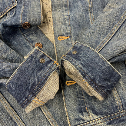 【中古品】【メンズ】 CELINE セリーヌ BOY DOLL DENIM JACKET ボーイ ドール デニム ジャケット アウター 141-261008-kh-06-izu サイズ：L カラー：インディゴ 万代Net店