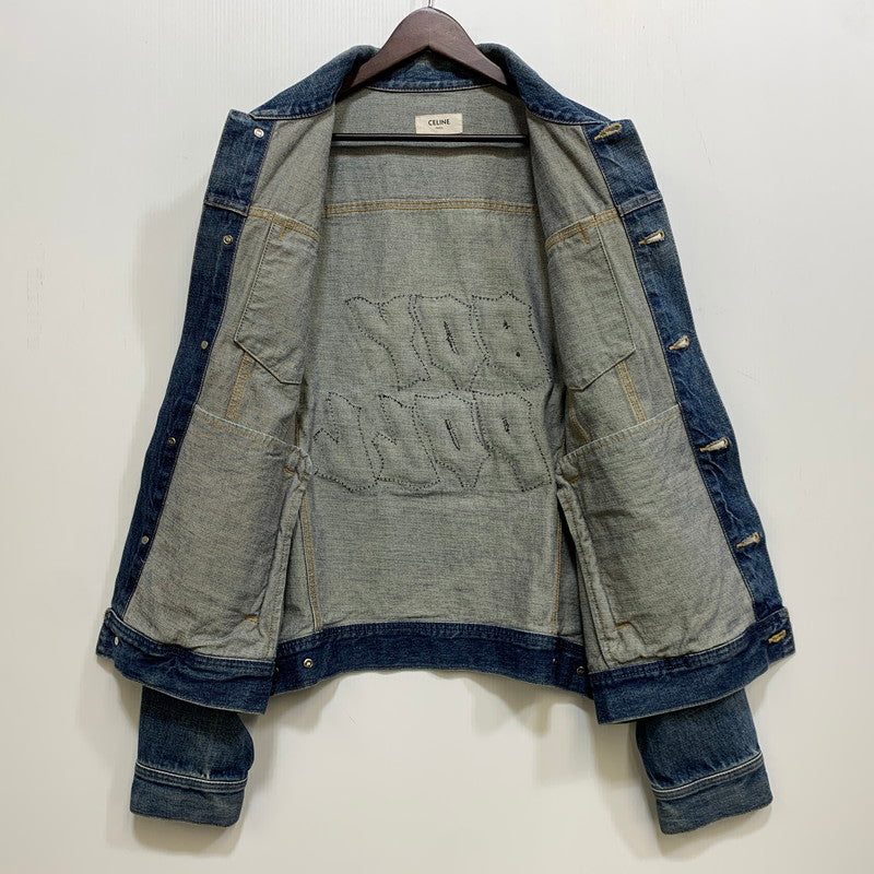【中古品】【メンズ】 CELINE セリーヌ BOY DOLL DENIM JACKET ボーイ ドール デニム ジャケット アウター 141-261008-kh-06-izu サイズ：L カラー：インディゴ 万代Net店