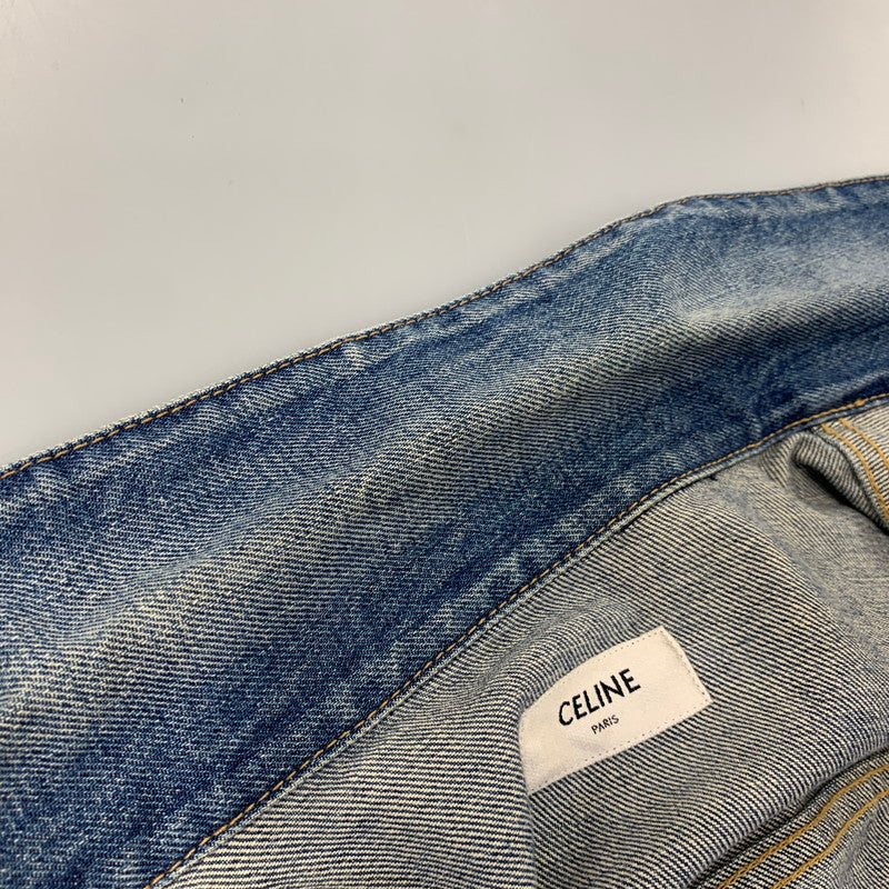【中古品】【メンズ】 CELINE セリーヌ BOY DOLL DENIM JACKET ボーイ ドール デニム ジャケット アウター 141-261008-kh-06-izu サイズ：L カラー：インディゴ 万代Net店