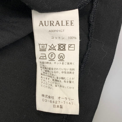 【中古美品】【メンズ】 AURALEE オーラリー LUSTER PLAITING L/S TEE A00P01GT ロングスリーブ 長袖 Tシャツ 140-261008-as-07-izu サイズ：3 カラー：ブラック 万代Net店