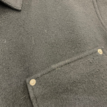 【中古品】【メンズ】 COMME DES GARCONS HOMME コムデギャルソンオム HH-J027 WOOL DOUBLE FACE MELTON JACKET ウール ダブル フェイス メルトン ジャケット アウター 140-261011-kh-01-izu サイズ：L カラー：ブラック 万代Net店