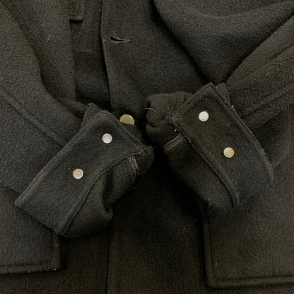 【中古品】【メンズ】 COMME DES GARCONS HOMME コムデギャルソンオム HH-J027 WOOL DOUBLE FACE MELTON JACKET ウール ダブル フェイス メルトン ジャケット アウター 140-261011-kh-01-izu サイズ：L カラー：ブラック 万代Net店