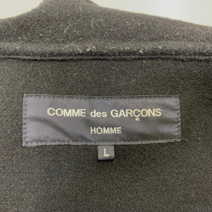 【中古品】【メンズ】 COMME DES GARCONS HOMME コムデギャルソンオム HH-J027 WOOL DOUBLE FACE MELTON JACKET ウール ダブル フェイス メルトン ジャケット アウター 140-261011-kh-01-izu サイズ：L カラー：ブラック 万代Net店