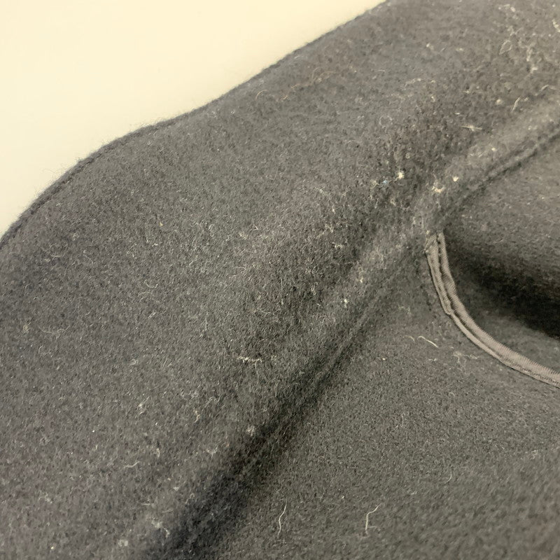 【中古品】【メンズ】 COMME DES GARCONS HOMME コムデギャルソンオム HH-J027 WOOL DOUBLE FACE MELTON JACKET ウール ダブル フェイス メルトン ジャケット アウター 140-261011-kh-01-izu サイズ：L カラー：ブラック 万代Net店