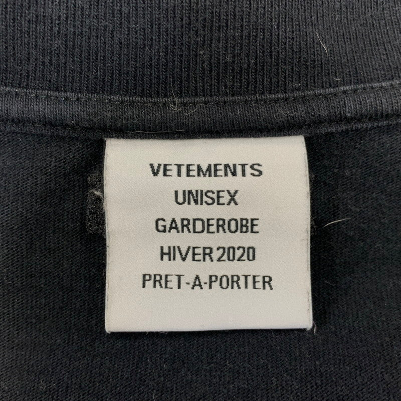 【中古品】【メンズ】 VETEMENTS ヴェトモン I LOVE YOU GIANT TEE Tシャツ 半袖 トップス 142-261008-as-01-izu サイズ：M カラー：ブラック 万代Net店