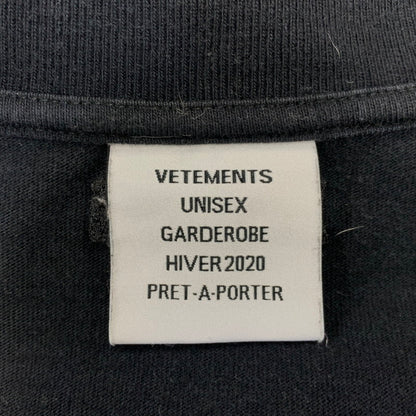 【中古品】【メンズ】 VETEMENTS ヴェトモン I LOVE YOU GIANT TEE Tシャツ 半袖 トップス 142-261008-as-01-izu サイズ：M カラー：ブラック 万代Net店