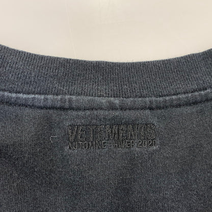 【中古品】【メンズ】 VETEMENTS ヴェトモン I LOVE YOU GIANT TEE Tシャツ 半袖 トップス 142-261008-as-01-izu サイズ：M カラー：ブラック 万代Net店
