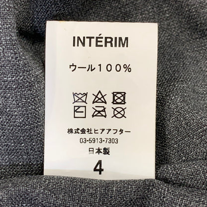【中古品】【メンズ】 INTERIM インテリム HYPER BIG RUSTIC TROPICAL OPEN COLLAR SHIRT ハイパービッグ ラスティックトロピカル オープンカラーシャツ 長袖 140-261008-as-10-izu サイズ：4 カラー：グレー 万代Net店