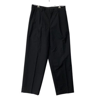 【中古品】【メンズ】 ATON エイトン PR.AG.LM.6910 WOOL TROPICAL WIDE EASY PANTS ウール トロピカル ワイド イージーパンツ ボトムス 151-261009-sm-14-izu サイズ：6 カラー：ブラック 万代Net店