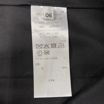 【中古品】【メンズ】 ATON エイトン PR.AG.LM.6910 WOOL TROPICAL WIDE EASY PANTS ウール トロピカル ワイド イージーパンツ ボトムス 151-261009-sm-14-izu サイズ：6 カラー：ブラック 万代Net店