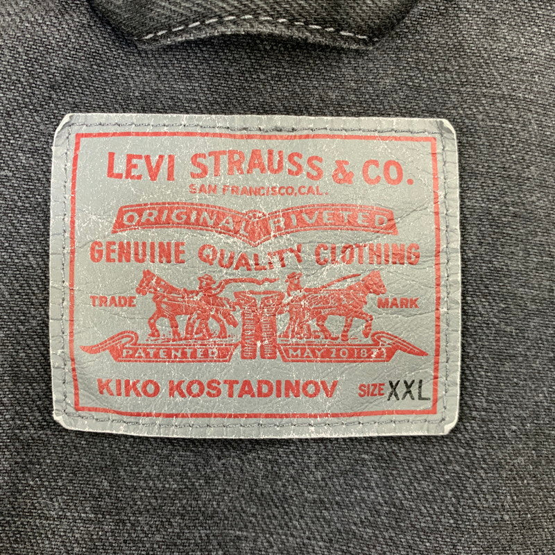 【中古品】【メンズ】 KIKO KOSTADINOV キコ・コスタディノフ × LEVI'S リーバイス DENIM JACKET PC9-000GK-0000 デニムジャケット 140-261008-as-09-izu サイズ：XXL カラー：ブラック 万代Net店