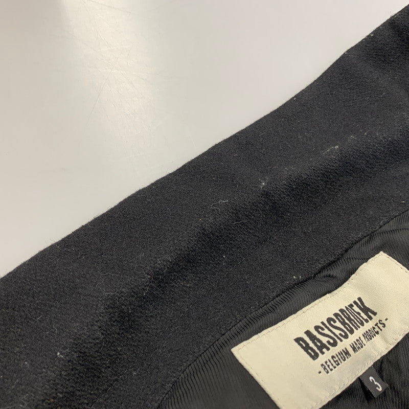 【中古品】【メンズ】 BASISBROEK バージスブルック CHESTER COAT チェスターコート 141-261013-as-02-izu サイズ：3 カラー：ブラック 万代Net店