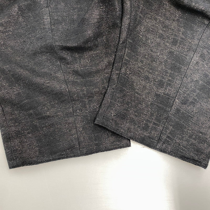 【中古品】【メンズ】 JULIUS ユリウス ABSTRACT RAFIA HALF PANTS アブストラクト ラフィア ハーフパンツ 151-261009-sm-13-izu サイズ：2 カラー：ブラック 万代Net店