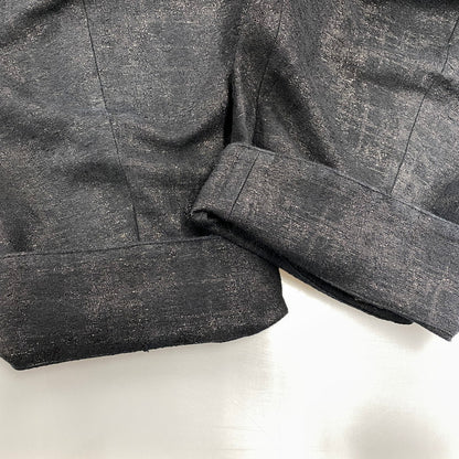 【中古品】【メンズ】 JULIUS ユリウス ABSTRACT RAFIA HALF PANTS アブストラクト ラフィア ハーフパンツ 151-261009-sm-13-izu サイズ：2 カラー：ブラック 万代Net店