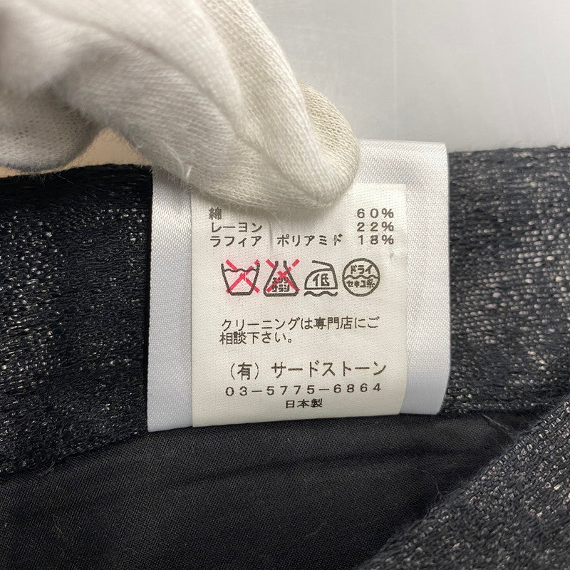 【中古品】【メンズ】 JULIUS ユリウス ABSTRACT RAFIA HALF PANTS アブストラクト ラフィア ハーフパンツ 151-261009-sm-13-izu サイズ：2 カラー：ブラック 万代Net店