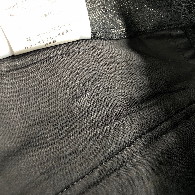 【中古品】【メンズ】 JULIUS ユリウス ABSTRACT RAFIA HALF PANTS アブストラクト ラフィア ハーフパンツ 151-261009-sm-13-izu サイズ：2 カラー：ブラック 万代Net店