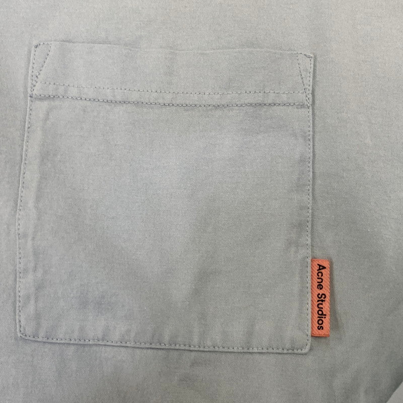 【中古品】【メンズ】 ACNE STUDIOS アクネストゥディオズ 1152-343-0273 ONE POINT LOGO SS TEE ワンポイント ロゴ ショートスリーブ Tシャツ トップス 141-261012-kh-17-izu サイズ：S カラー：ライトブルー系 万代Net店
