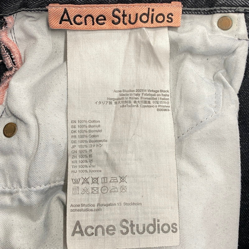 【中古品】【メンズ】 ACNE STUDIOS アクネストゥディオズ B00363 2021M VINTAGE DENIM PANTS ヴィンテージ デニムパンツ ボトムス 152-261009-sm-12-izu サイズ：不明 カラー：ブラック 万代Net店