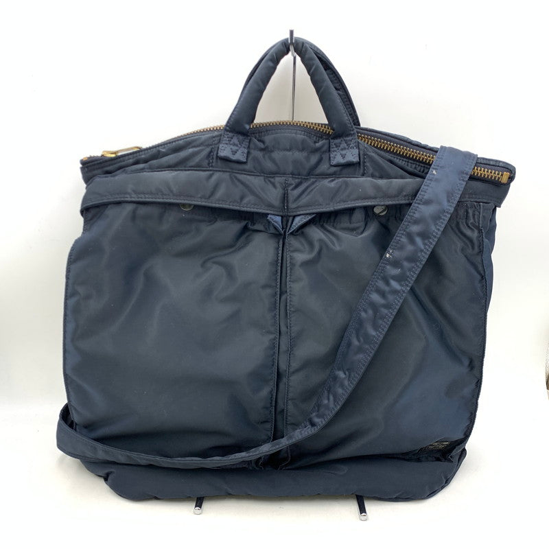 【中古品】【メンズ/レディース】 PORTER ポーター 622-19555 TANKER 2WAY HELMET BAG タンカー ツーウェイ ヘルメット バッグ カバン 鞄 188-261009-cs-01-izu カラー：ネイビー 万代Net店