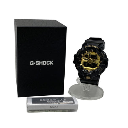 【中古品】【メンズ/レディース】 G-SHOCK ジーショック GA-710GB ANALOG・DIGITAL WATCH アナログ デジタル ウォッチ 時計 196-261013-kh-14-izu サイズ：57.5 × 53.4 × 18.4 mm カラー：ブラック×ゴールド 万代Net店