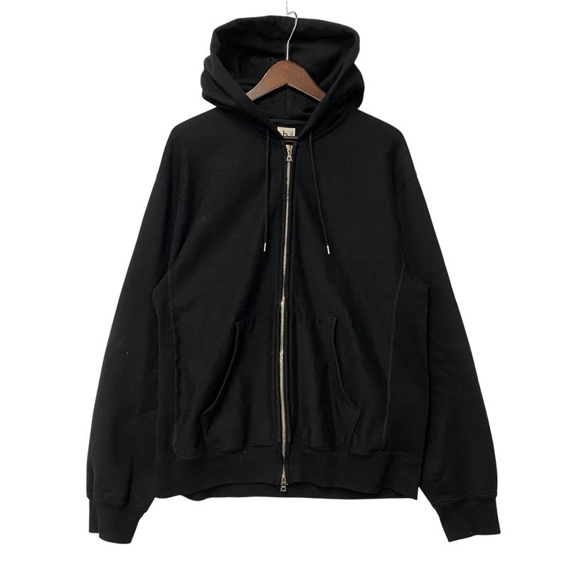 【中古品】【メンズ】 BLURHMS ROOTSTOCK ブラームス ルーツストック BROOTS24F23 SWEAT HOODIE ZIP スウェット フーディー ジップ パーカー 140-261009-sm-18-izu サイズ：3 カラー：ブラック 万代Net店