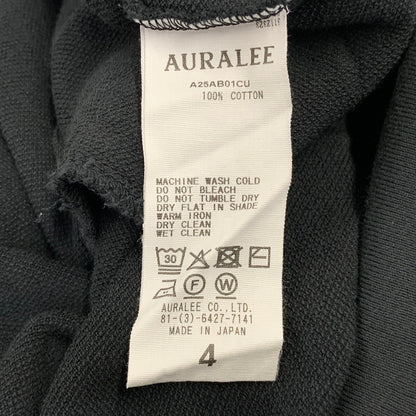 【中古品】【メンズ】 AURALEE オーラリー SUPER HIGH GAUGE SWEAT ZIP BLOUSON A25AB01CU スーパーハイゲージ スウェットジップブルゾン 140-261008-as-06-izu サイズ：4 カラー：ブラック 万代Net店