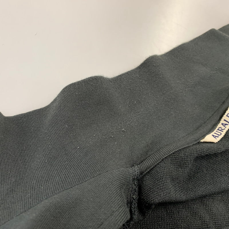【中古品】【メンズ】 AURALEE オーラリー SUPER HIGH GAUGE SWEAT ZIP BLOUSON A25AB01CU スーパーハイゲージ スウェットジップブルゾン 140-261008-as-06-izu サイズ：4 カラー：ブラック 万代Net店