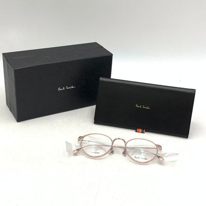 【中古美品】【メンズ/レディース】 PAUL SMITH ポール・スミス PS23105TLB 鯖江製 HOMERTON OPTICAL ホマートン オプティカル メガネ 眼鏡 203-261009-cs-02-izu サイズ：48口21-145 カラー：クリア×ピンク 万代Net店
