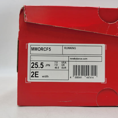 【中古美品】【メンズ/レディース】 NEW BALANCE ニューバランス MMORCF5 Fresh Foam X More v5 スニーカー シューズ 靴 162-261015-ay-01-izu サイズ：25.5cm カラー：CREAM/OR 万代Net店
