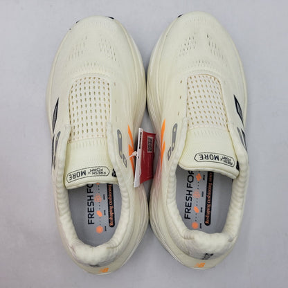 【中古美品】【メンズ/レディース】 NEW BALANCE ニューバランス MMORCF5 Fresh Foam X More v5 スニーカー シューズ 靴 162-261015-ay-01-izu サイズ：25.5cm カラー：CREAM/OR 万代Net店