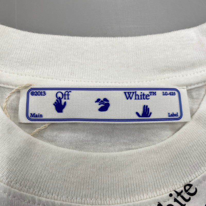 【中古品】【メンズ】 OFF-WHITE オフホワイト OMAA027R21JER012 ALLOVER S S TEE オールオーバー S S Tシャツ 半袖 142-261009-sm-15-izu サイズ：XS カラー：ホワイト 万代Net店