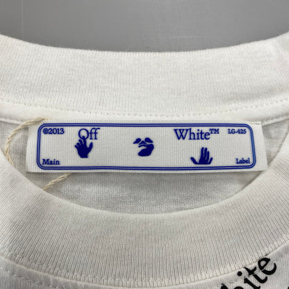 【中古品】【メンズ】 OFF-WHITE オフホワイト OMAA027R21JER012 ALLOVER S S TEE オールオーバー S S Tシャツ 半袖 142-261009-sm-15-izu サイズ：XS カラー：ホワイト 万代Net店