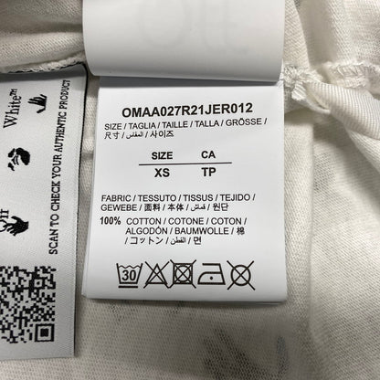 【中古品】【メンズ】 OFF-WHITE オフホワイト OMAA027R21JER012 ALLOVER S S TEE オールオーバー S S Tシャツ 半袖 142-261009-sm-15-izu サイズ：XS カラー：ホワイト 万代Net店