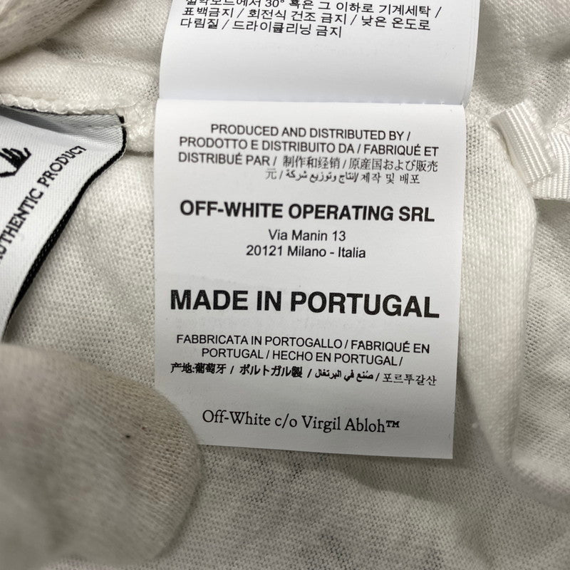 【中古品】【メンズ】 OFF-WHITE オフホワイト OMAA027R21JER012 ALLOVER S S TEE オールオーバー S S Tシャツ 半袖 142-261009-sm-15-izu サイズ：XS カラー：ホワイト 万代Net店