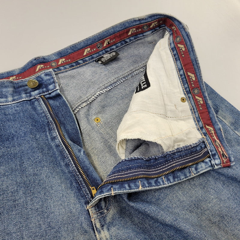 【中古品】【メンズ】 PELLEPELLE ペレペレ BAGGY DENIM PANTS バギーデニムパンツ ジーンズ ズボン ボトムス 157-261015-ay-04-izu サイズ：36 カラー：インディゴ 万代Net店
