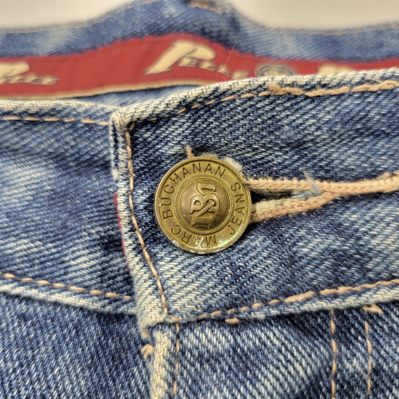 【中古品】【メンズ】 PELLEPELLE ペレペレ BAGGY DENIM PANTS バギーデニムパンツ ジーンズ ズボン ボトムス 157-261015-ay-04-izu サイズ：36 カラー：インディゴ 万代Net店