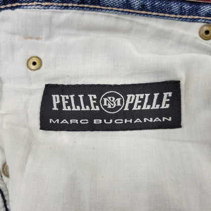 【中古品】【メンズ】 PELLEPELLE ペレペレ BAGGY DENIM PANTS バギーデニムパンツ ジーンズ ズボン ボトムス 157-261015-ay-04-izu サイズ：36 カラー：インディゴ 万代Net店
