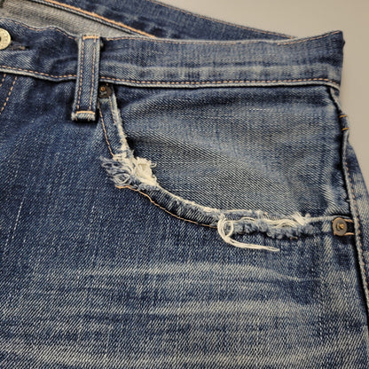 【現状渡し品】【メンズ】 Levi's リーバイス S501XX DENIM PANTS 44501 デニムパンツ ジーンズ 日本製 157-261010-as-32-izu サイズ：W36 カラー：インディゴ 万代Net店