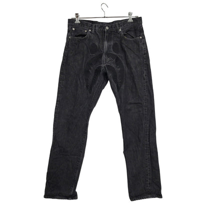 【中古品】【メンズ】 A BATHING APE アベイシングエイプ SHARK 13 OZ DENIM PANTS 001DPK801004M シャーク 13オンス デニムパンツ ジーンズ 153-261010-as-31-izu サイズ：XL カラー：ブラック 万代Net店