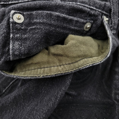 【中古品】【メンズ】 A BATHING APE アベイシングエイプ SHARK 13 OZ DENIM PANTS 001DPK801004M シャーク 13オンス デニムパンツ ジーンズ 153-261010-as-31-izu サイズ：XL カラー：ブラック 万代Net店