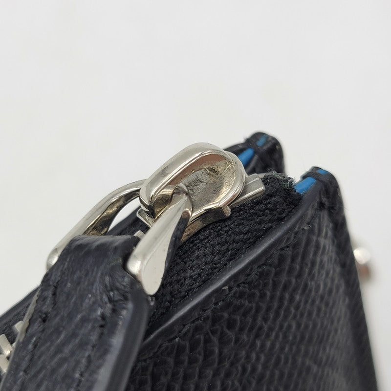 【中古品】【メンズ/レディース】 BVLGARI ブルガリ LOGO LEATHER COIN CASE ロゴ レザー コインケース 小銭入れ 財布 181-261010-as-21-izu カラー：ブラック 万代Net店