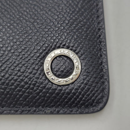 【中古品】【メンズ/レディース】 BVLGARI ブルガリ LOGO LEATHER COIN CASE ロゴ レザー コインケース 小銭入れ 財布 181-261010-as-21-izu カラー：ブラック 万代Net店