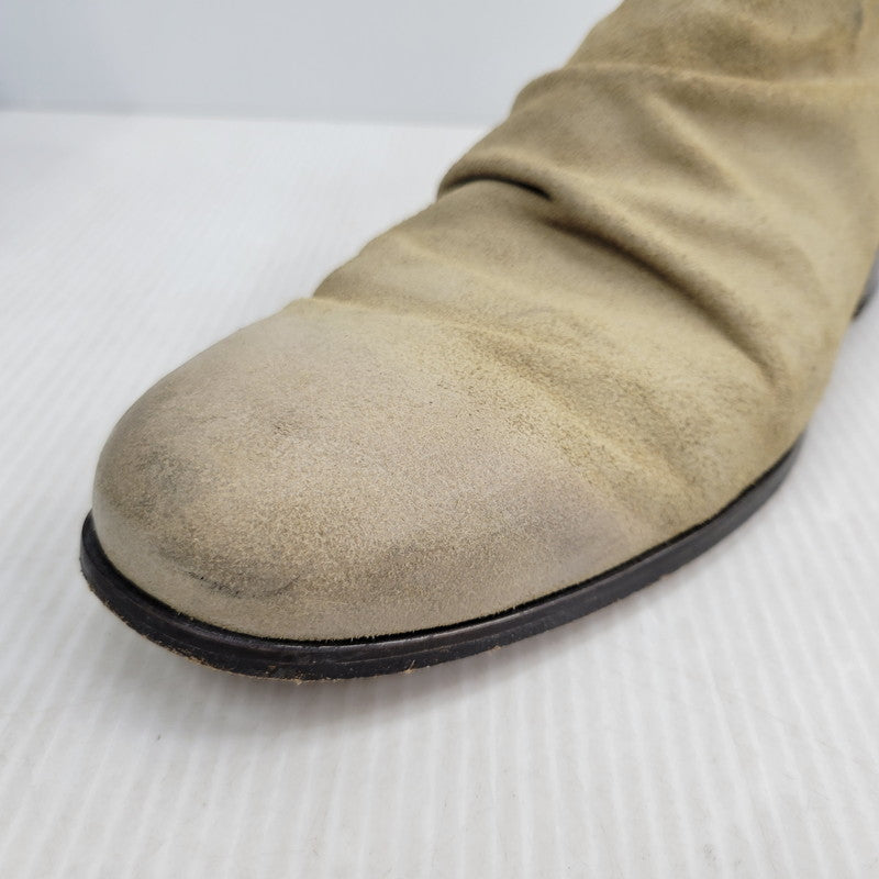 【現状渡し品】【メンズ】 PADRONE パドローネ SIDE ZIP SHORT BOOTS サイドジップ ショートブーツ 靴 164-261010-as-01-izu サイズ：41 カラー：ベージュ 万代Net店